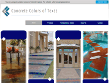 Tablet Screenshot of concretecolorsoftexas.com